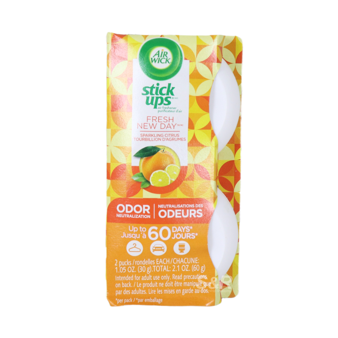 Airwick Fresh New Day Citrus Odor Neutralization Stickups 2-piece